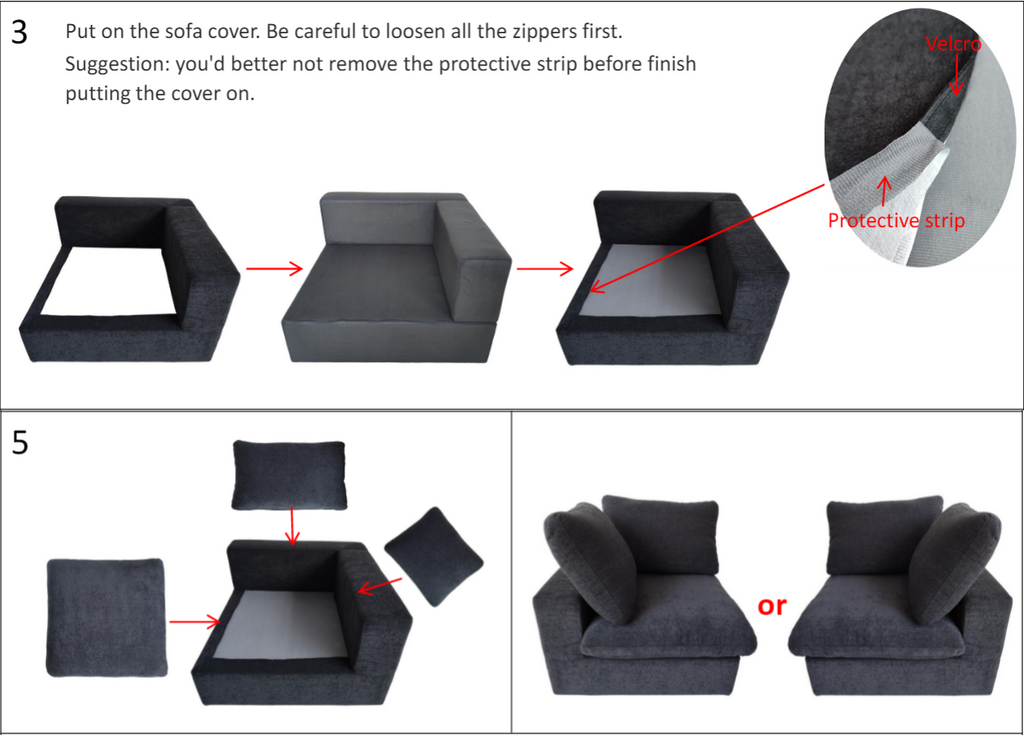 The Ashton 120'w/ottoman
