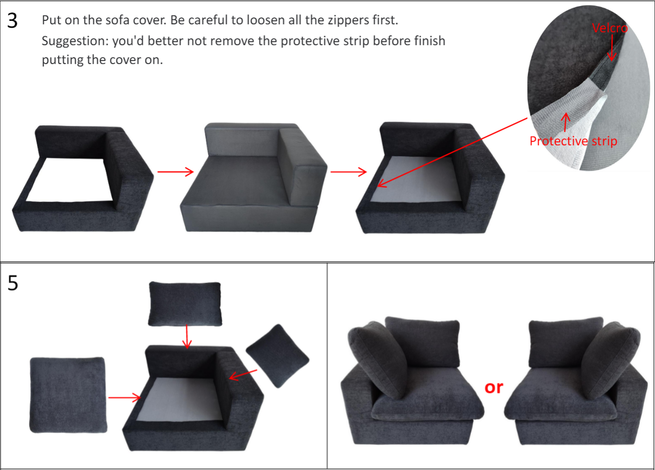 The Ashton 120'w/ottoman