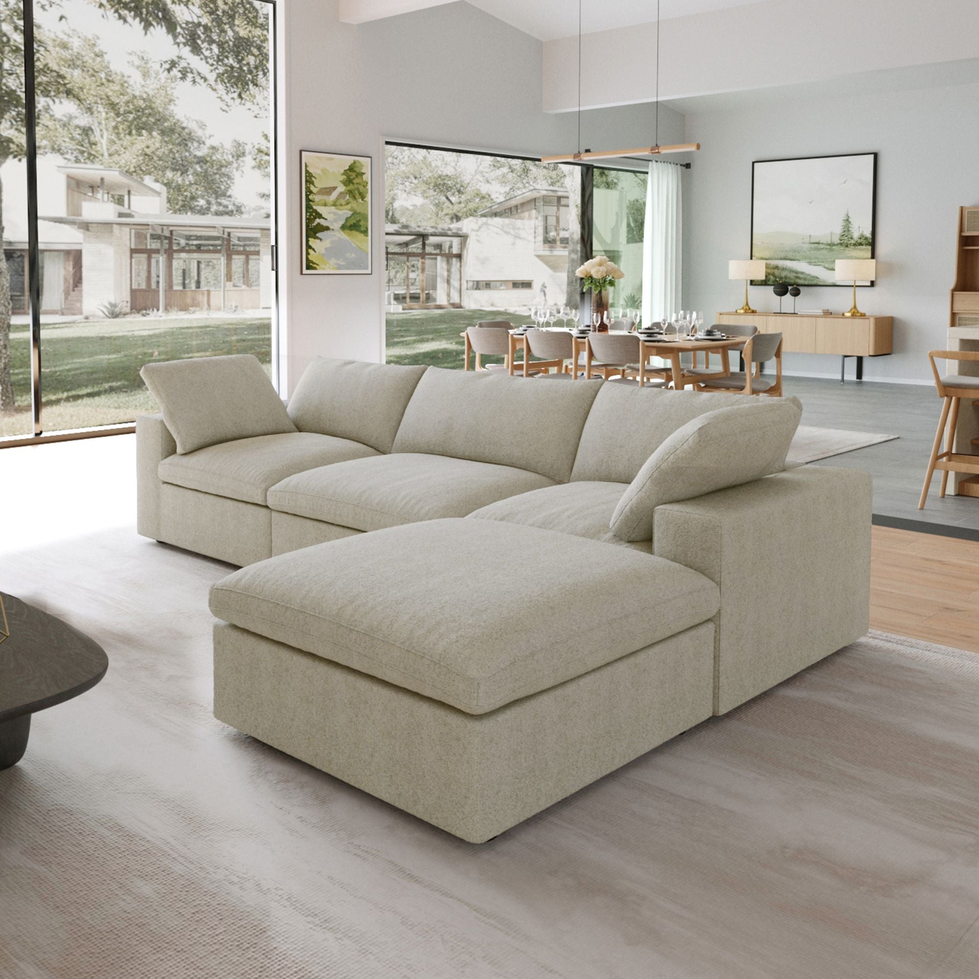 The Ashton 120'w/ottoman