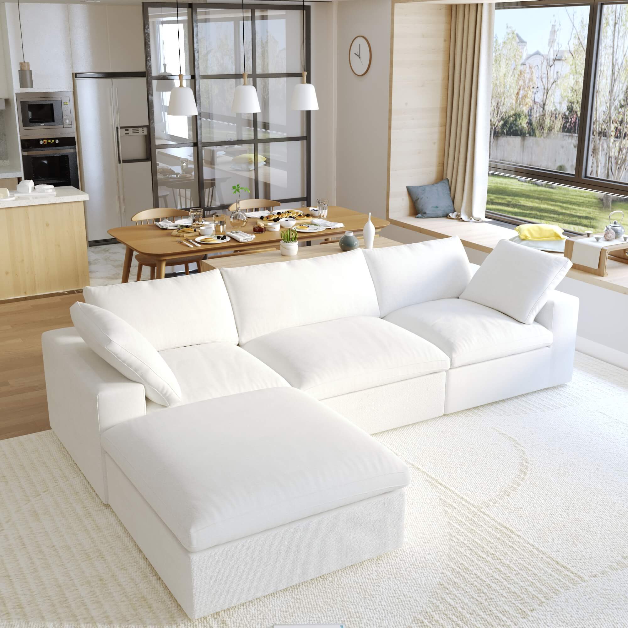 The Ashton 120'w/ottoman